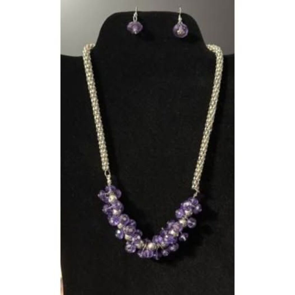 Boho Mixed Metals Jewelry Necklace & Earring Sets New